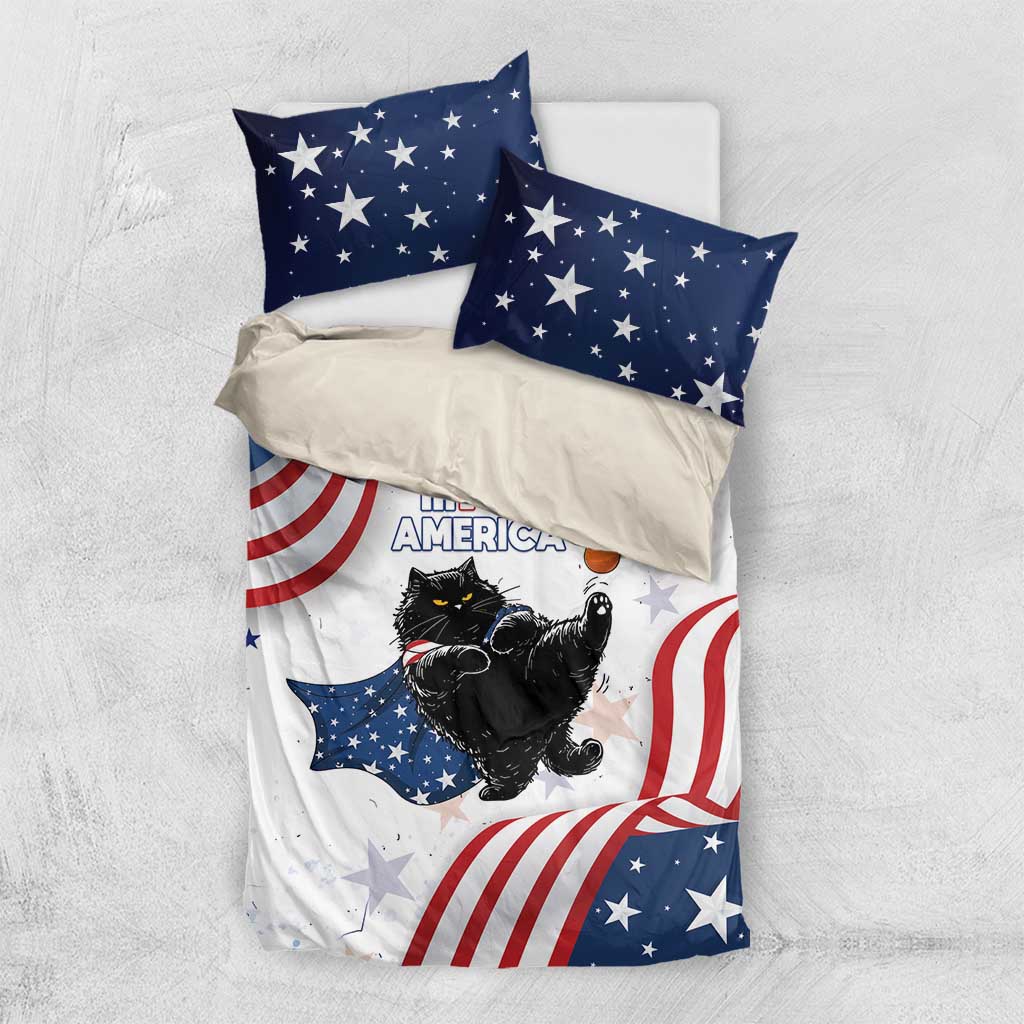 Funny Cat No Kings Bedding Set Rejecting Kings Since 1776 - Wonder Print Shop