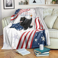 Funny Cat No Kings Blanket Rejecting Kings Since 1776 - Wonder Print Shop