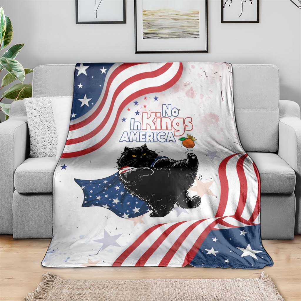 Funny Cat No Kings Blanket Rejecting Kings Since 1776 - Wonder Print Shop