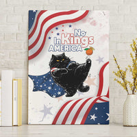 Funny Cat No Kings Canvas Wall Art Rejecting Kings Since 1776 - Wonder Print Shop