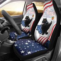 Funny Cat No Kings Car Seat Cover Rejecting Kings Since 1776 - Wonder Print Shop