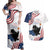 Funny Cat No Kings Couples Matching Off Shoulder Maxi Dress and Hawaiian Shirt Rejecting Kings Since 1776 - Wonder Print Shop
