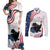 Funny Cat No Kings Couples Matching Off Shoulder Maxi Dress and Long Sleeve Button Shirt Rejecting Kings Since 1776 - Wonder Print Shop