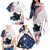 Funny Cat No Kings Family Matching Off The Shoulder Long Sleeve Dress and Hawaiian Shirt Rejecting Kings Since 1776 - Wonder Print Shop