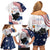 Funny Cat No Kings Family Matching Off Shoulder Short Dress and Hawaiian Shirt Rejecting Kings Since 1776 - Wonder Print Shop