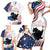 Funny Cat No Kings Family Matching Short Sleeve Bodycon Dress and Hawaiian Shirt Rejecting Kings Since 1776 - Wonder Print Shop