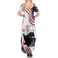 Funny Cat No Kings Family Matching Summer Maxi Dress and Hawaiian Shirt Rejecting Kings Since 1776 - Wonder Print Shop