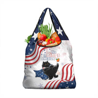 Funny Cat No Kings Grocery Bag Rejecting Kings Since 1776 - Wonder Print Shop