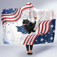 Funny Cat No Kings Hooded Blanket Rejecting Kings Since 1776 - Wonder Print Shop