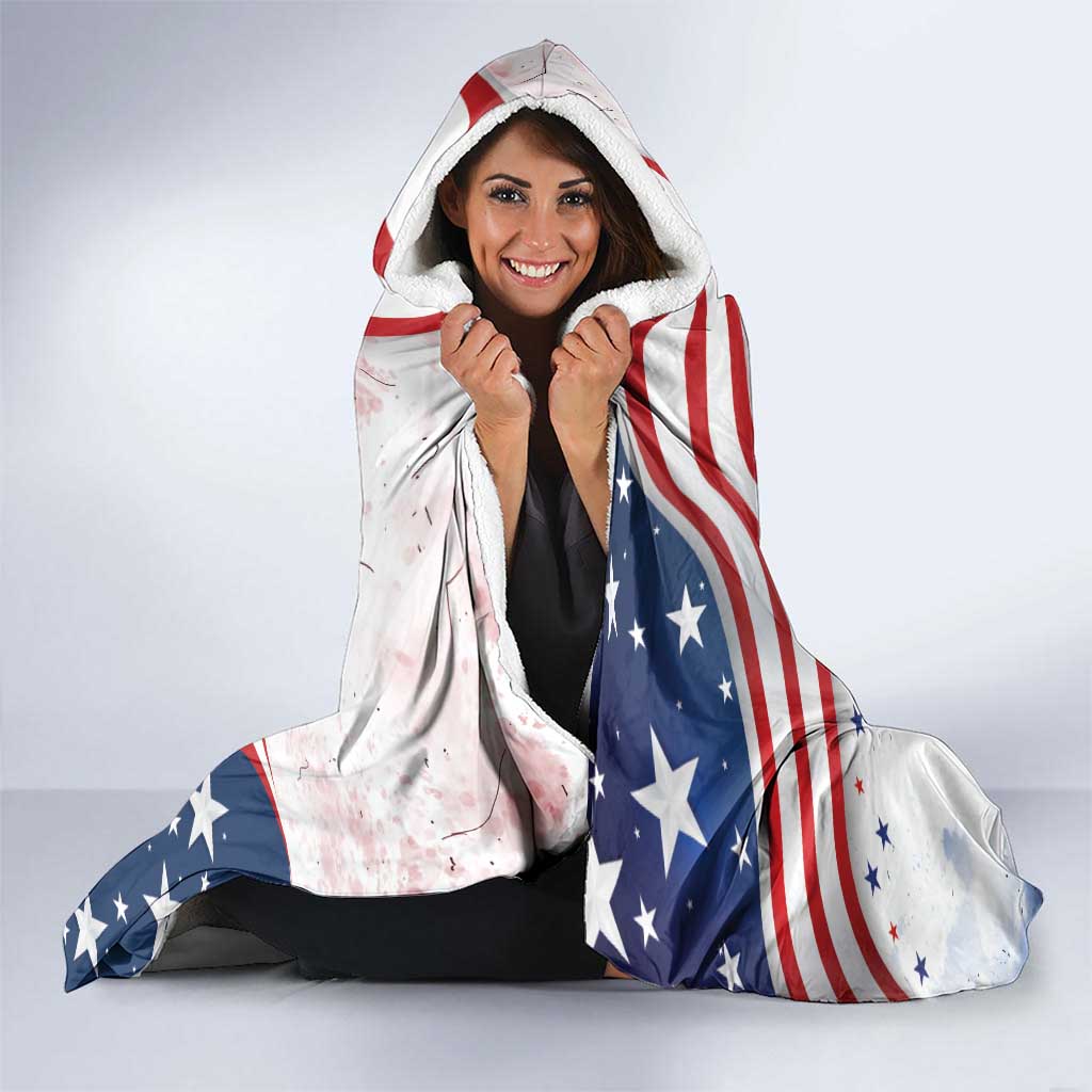 Funny Cat No Kings Hooded Blanket Rejecting Kings Since 1776 - Wonder Print Shop