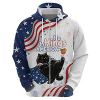 Funny Cat No Kings Hoodie Rejecting Kings Since 1776 - Wonder Print Shop