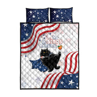 Funny Cat No Kings Quilt Bed Set Rejecting Kings Since 1776 - Wonder Print Shop