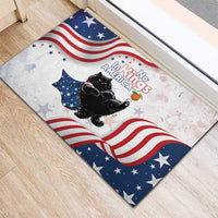Funny Cat No Kings Rubber Doormat Rejecting Kings Since 1776 - Wonder Print Shop