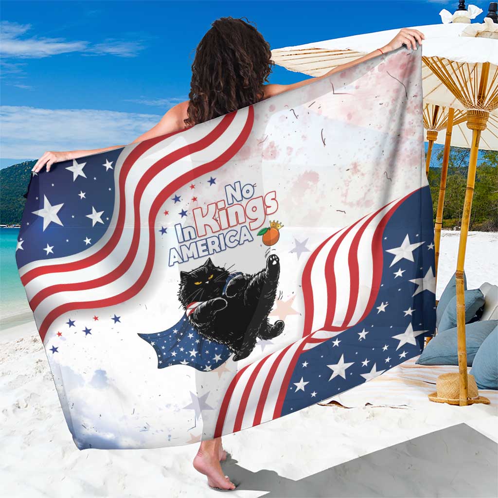 Funny Cat No Kings Sarong Rejecting Kings Since 1776 - Wonder Print Shop