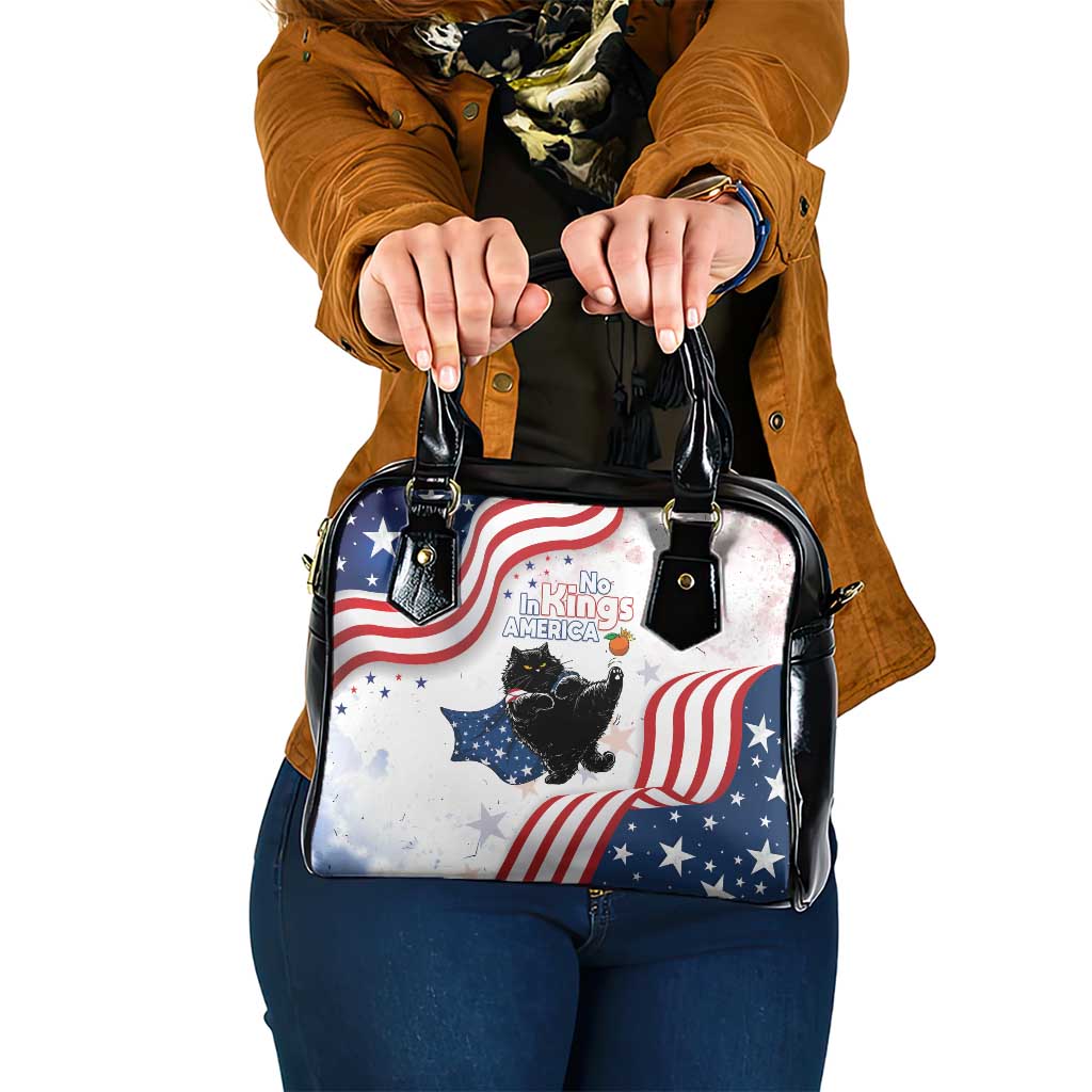 Funny Cat No Kings Shoulder Handbag Rejecting Kings Since 1776 - Wonder Print Shop