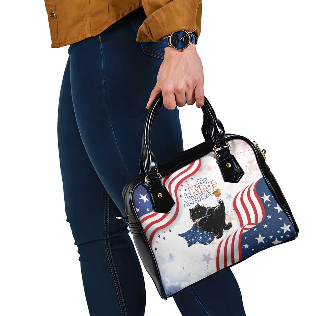Funny Cat No Kings Shoulder Handbag Rejecting Kings Since 1776 - Wonder Print Shop