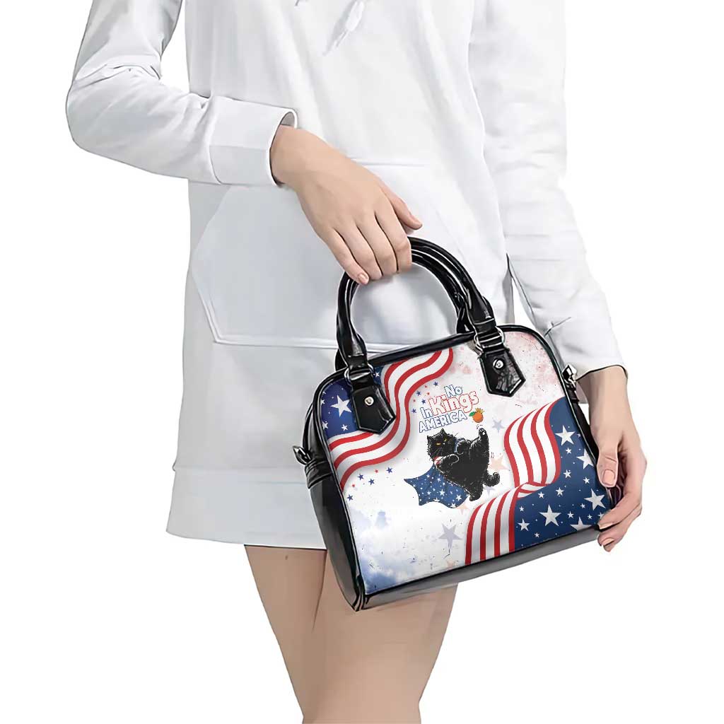 Funny Cat No Kings Shoulder Handbag Rejecting Kings Since 1776 - Wonder Print Shop