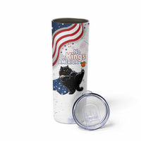 Funny Cat No Kings Skinny Tumbler Rejecting Kings Since 1776 - Wonder Print Shop