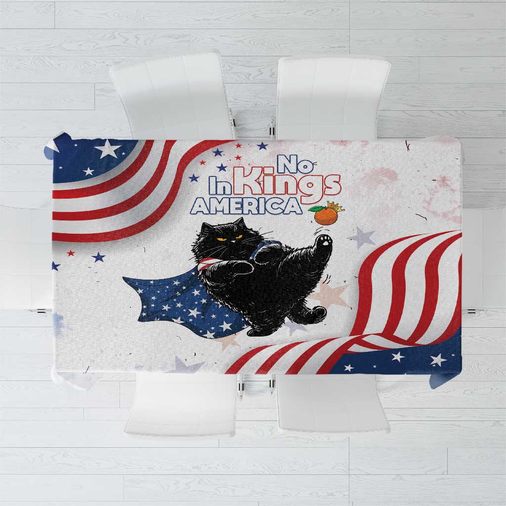 Funny Cat No Kings Tablecloth Rejecting Kings Since 1776 - Wonder Print Shop