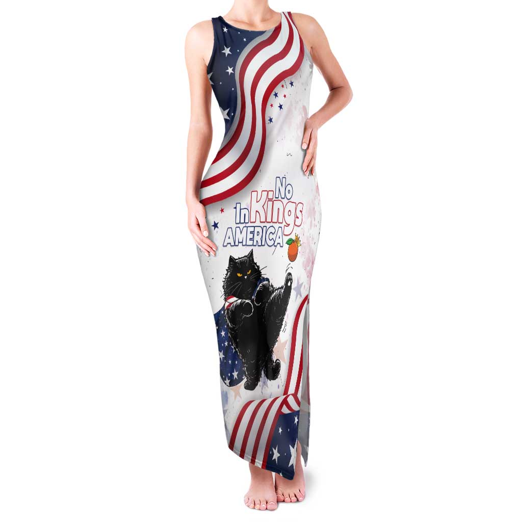 Funny Cat No Kings Tank Maxi Dress Rejecting Kings Since 1776 - Wonder Print Shop