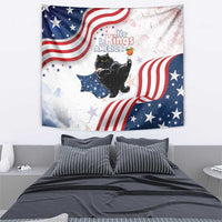 Funny Cat No Kings Tapestry Rejecting Kings Since 1776 - Wonder Print Shop