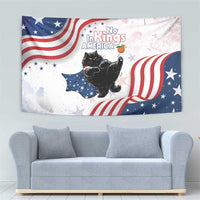 Funny Cat No Kings Tapestry Rejecting Kings Since 1776 - Wonder Print Shop