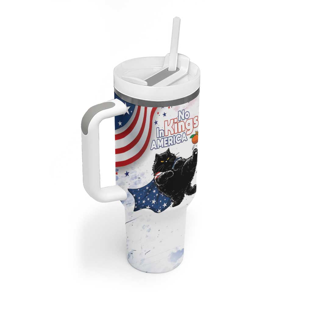 Funny Cat No Kings Tumbler With Handle Rejecting Kings Since 1776 - Wonder Print Shop