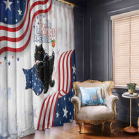 Funny Cat No Kings Window Curtain Rejecting Kings Since 1776 - Wonder Print Shop