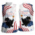 Funny Cat No Kings Women Sleeveless Polo Shirt Rejecting Kings Since 1776 - Wonder Print Shop