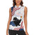 Funny Cat No Kings Women Sleeveless Polo Shirt Rejecting Kings Since 1776 - Wonder Print Shop