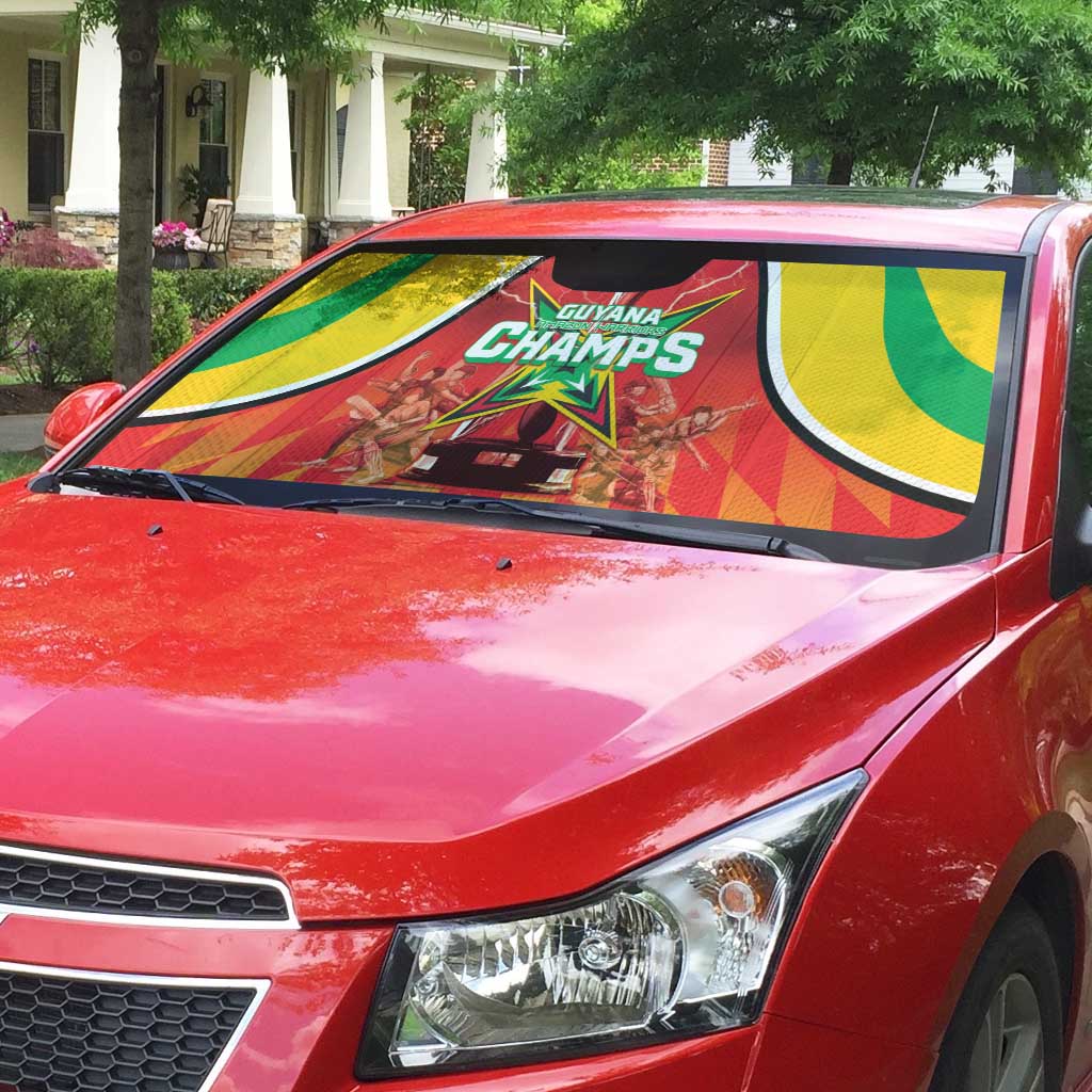 Guyana Cricket Auto Sun Shade Amazon Warriors Glorious Victory - Wonder Print Shop