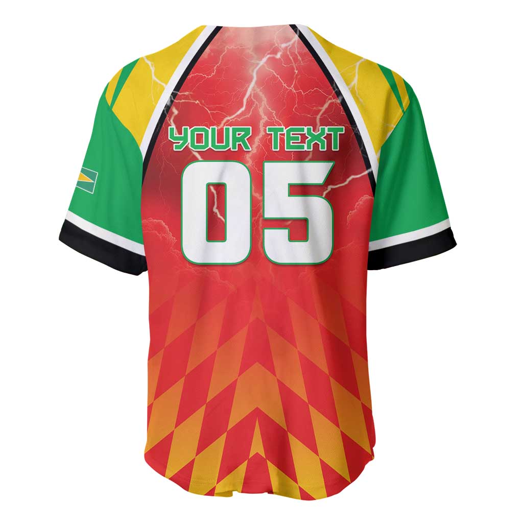 Custom Guyana Cricket Baseball Jersey Amazon Warriors Glorious Victory - Wonder Print Shop