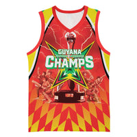 Custom Guyana Cricket Basketball Jersey Amazon Warriors Glorious Victory - Wonder Print Shop