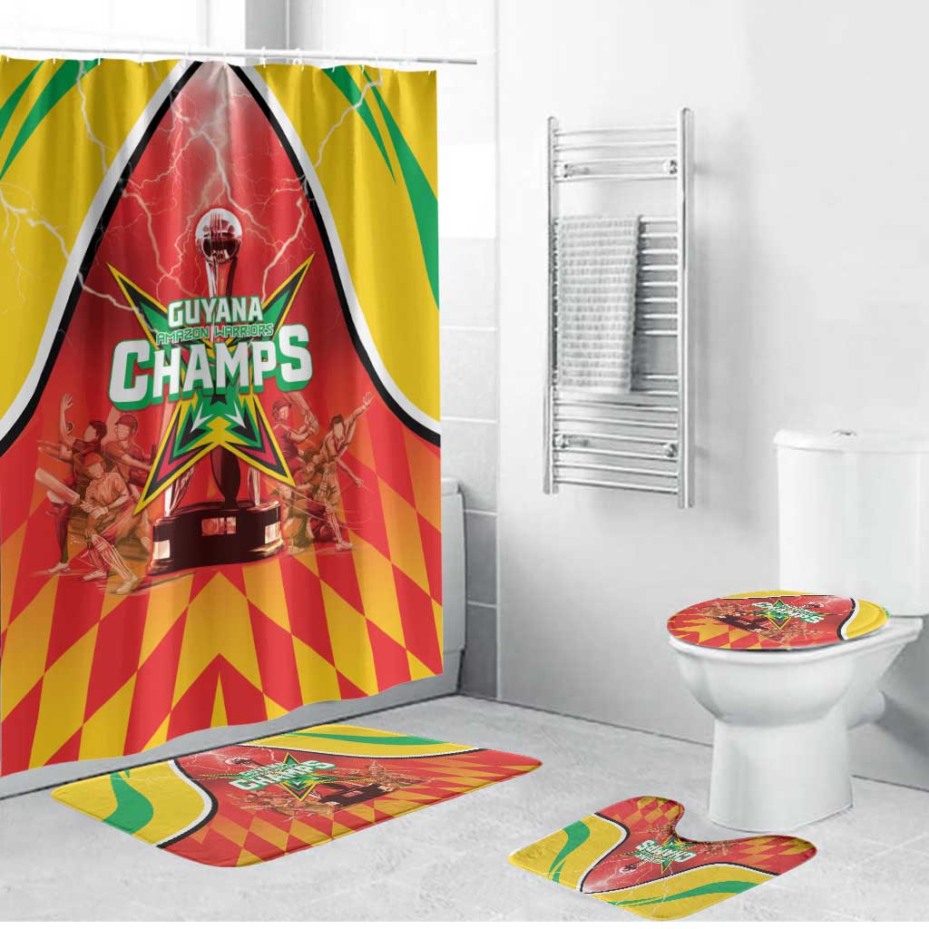 Guyana Cricket Bathroom Set Amazon Warriors Glorious Victory - Wonder Print Shop