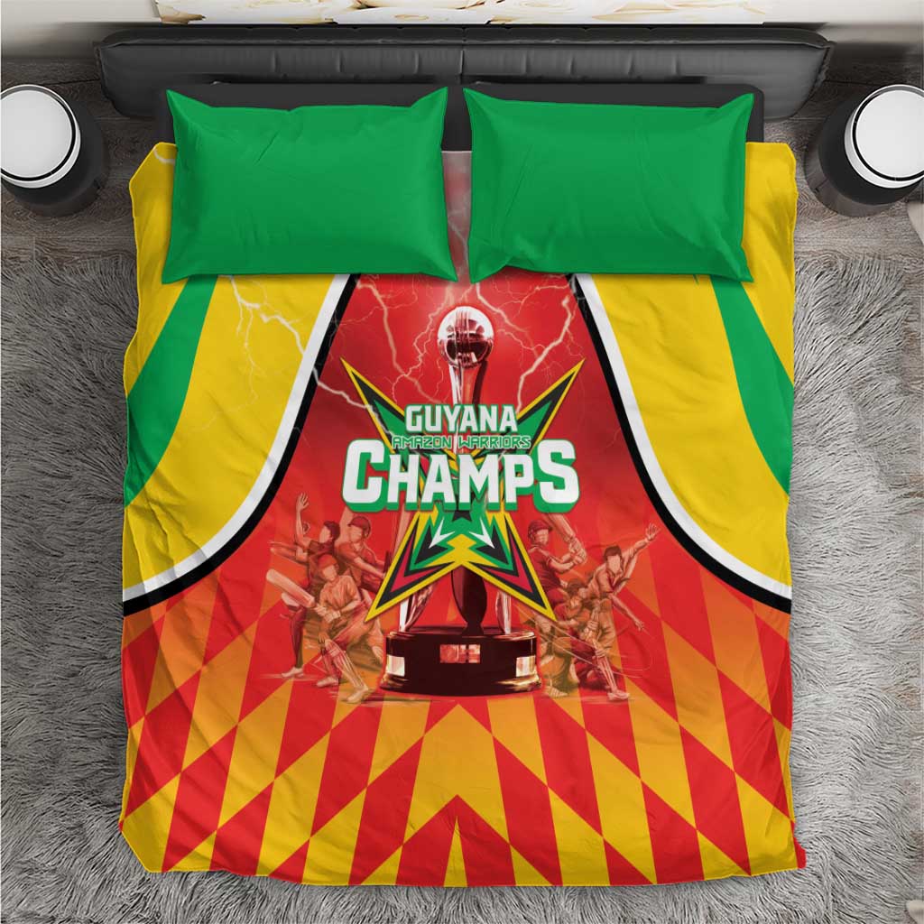 Guyana Cricket Bedding Set Amazon Warriors Glorious Victory - Wonder Print Shop