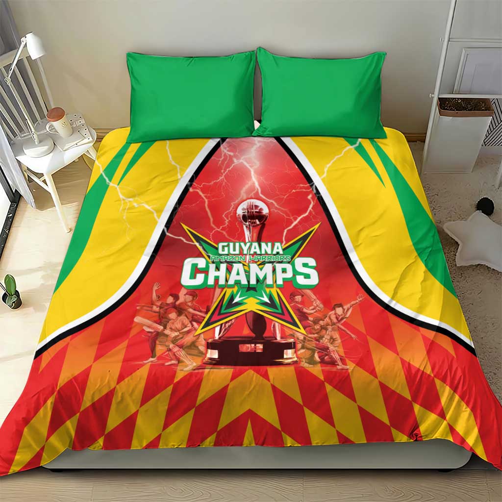 Guyana Cricket Bedding Set Amazon Warriors Glorious Victory - Wonder Print Shop