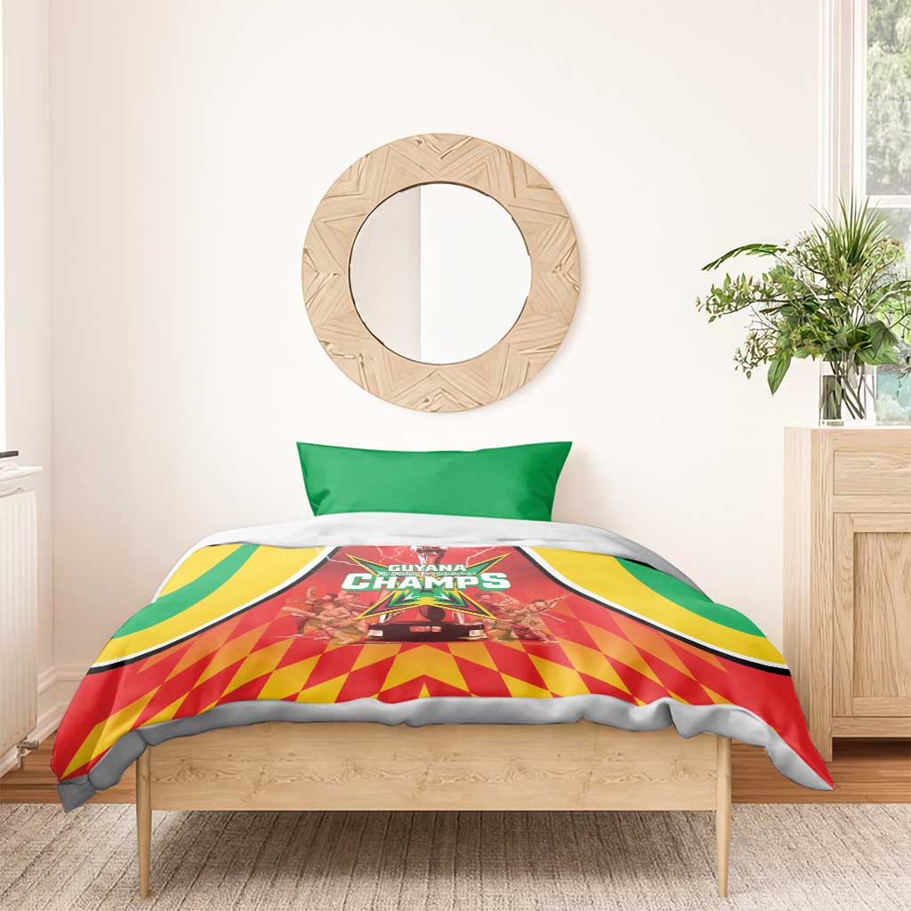 Guyana Cricket Bedding Set Amazon Warriors Glorious Victory - Wonder Print Shop