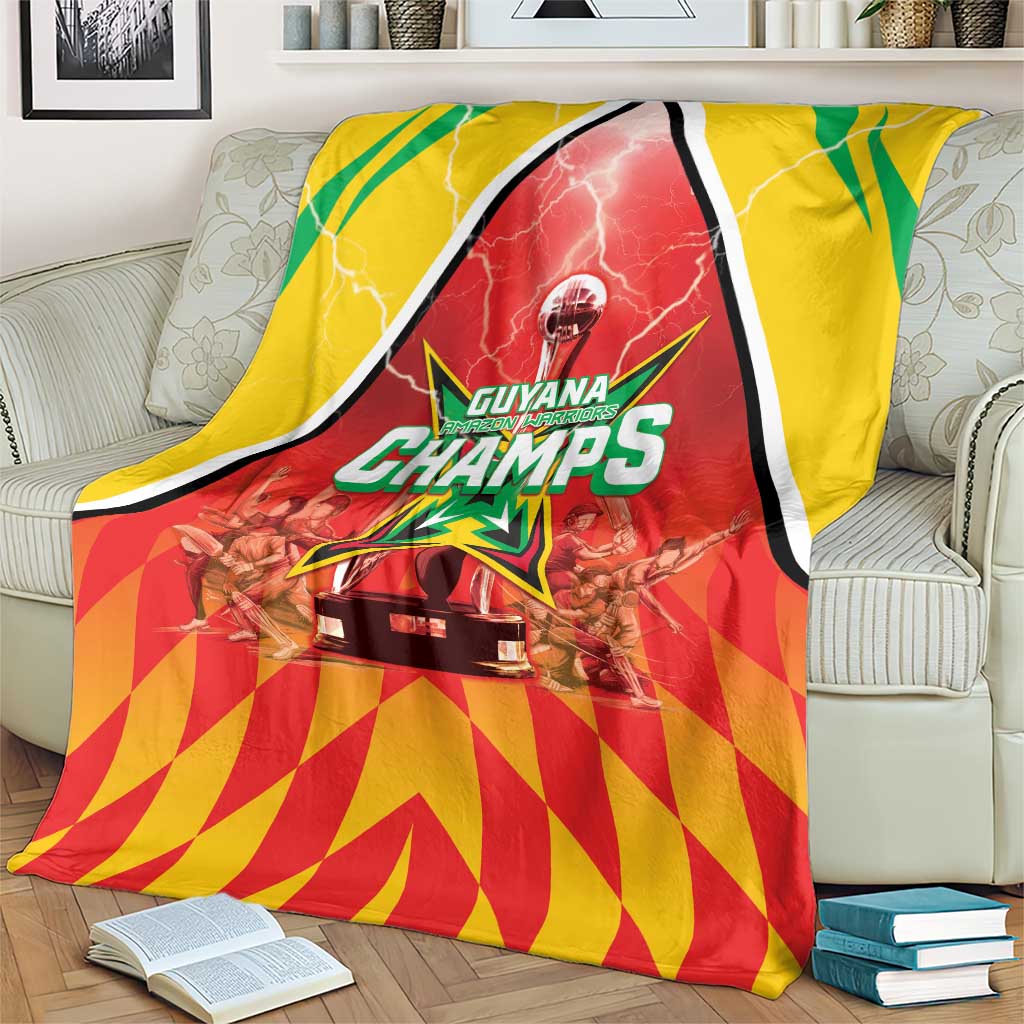 Guyana Cricket Blanket Amazon Warriors Glorious Victory - Wonder Print Shop
