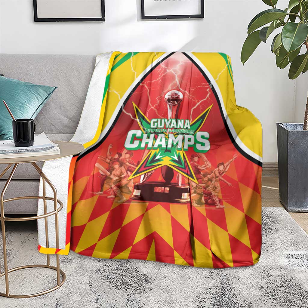 Guyana Cricket Blanket Amazon Warriors Glorious Victory - Wonder Print Shop
