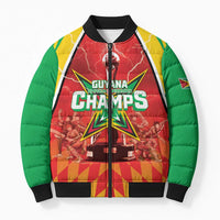 Custom Guyana Cricket Bomber Puffer Jacket Amazon Warriors Glorious Victory - Wonder Print Shop