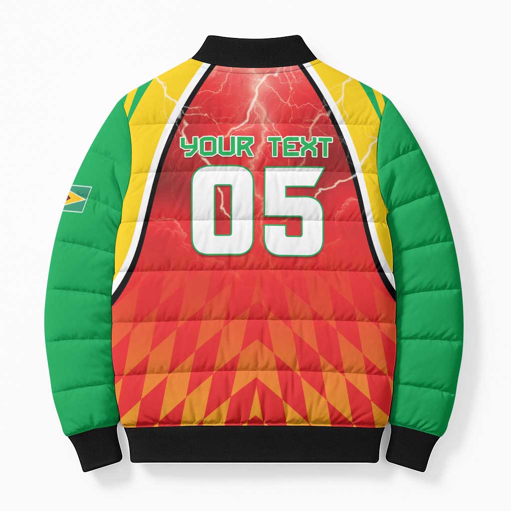 Custom Guyana Cricket Bomber Puffer Jacket Amazon Warriors Glorious Victory - Wonder Print Shop