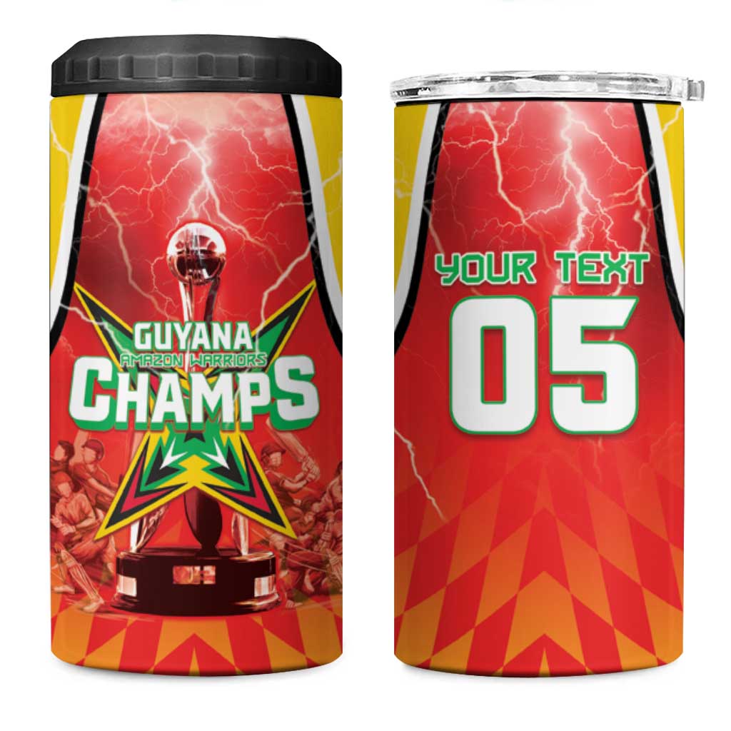 Custom Guyana Cricket 4 in 1 Can Cooler Tumbler Amazon Warriors Glorious Victory - Wonder Print Shop