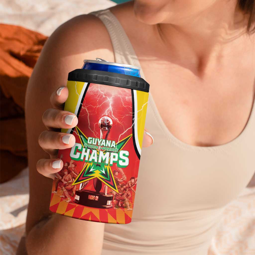 Custom Guyana Cricket 4 in 1 Can Cooler Tumbler Amazon Warriors Glorious Victory - Wonder Print Shop