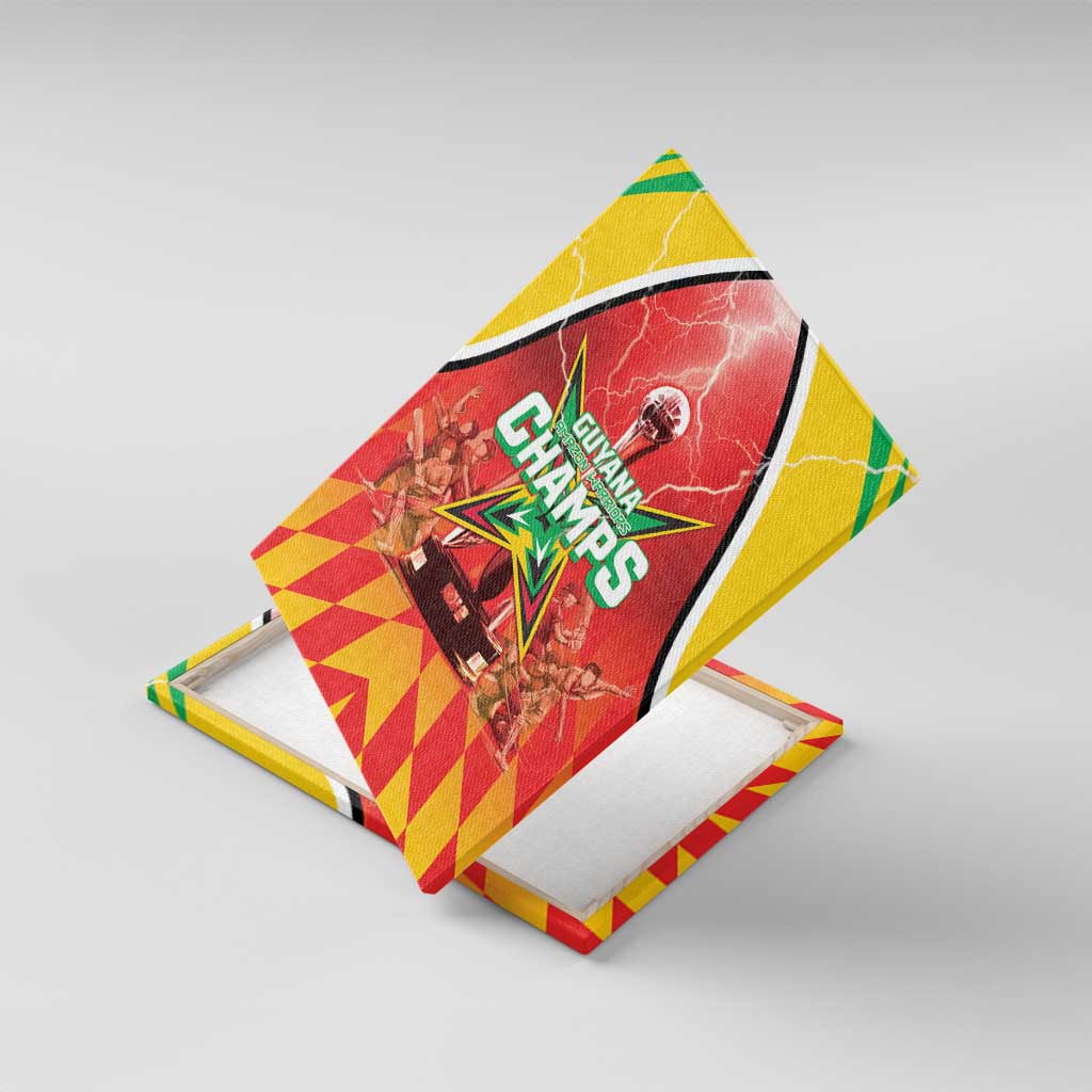 Guyana Cricket Canvas Wall Art Amazon Warriors Glorious Victory - Wonder Print Shop