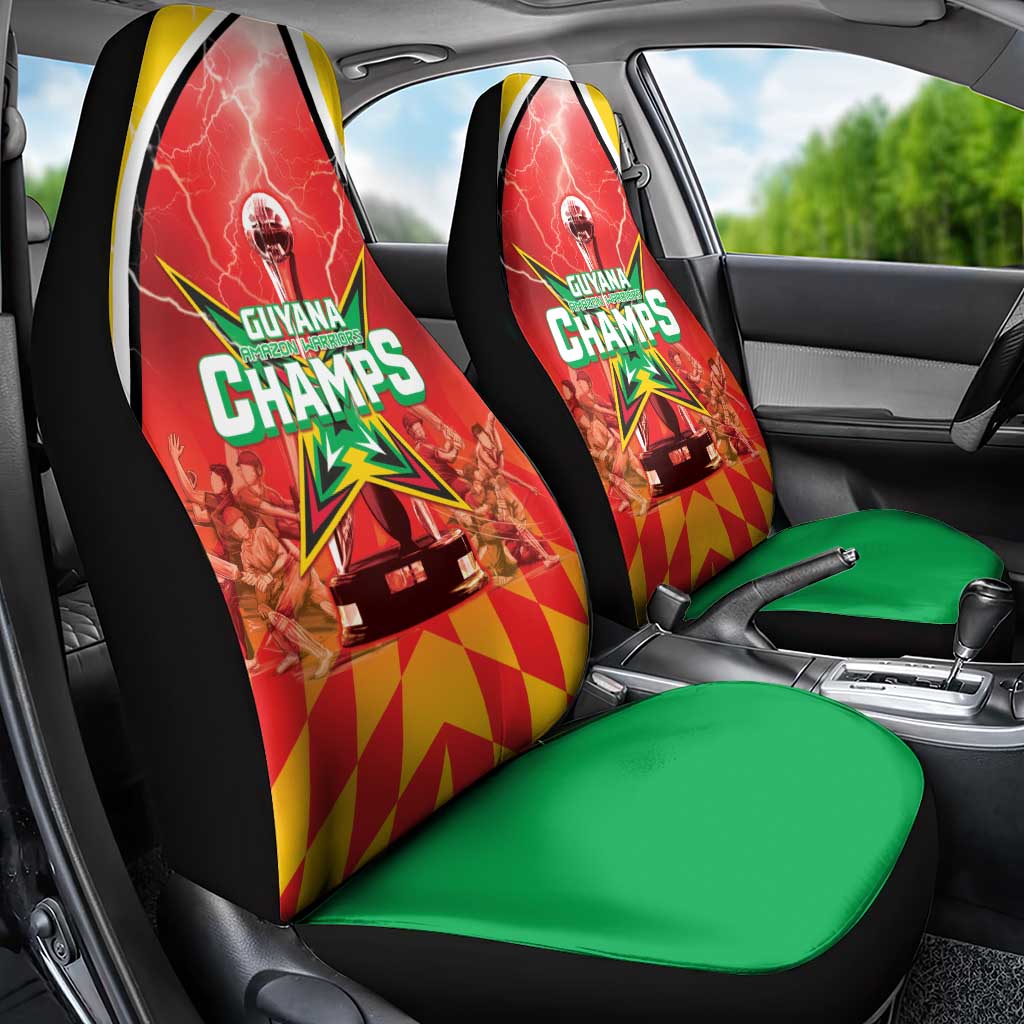 Guyana Cricket Car Seat Cover Amazon Warriors Glorious Victory - Wonder Print Shop