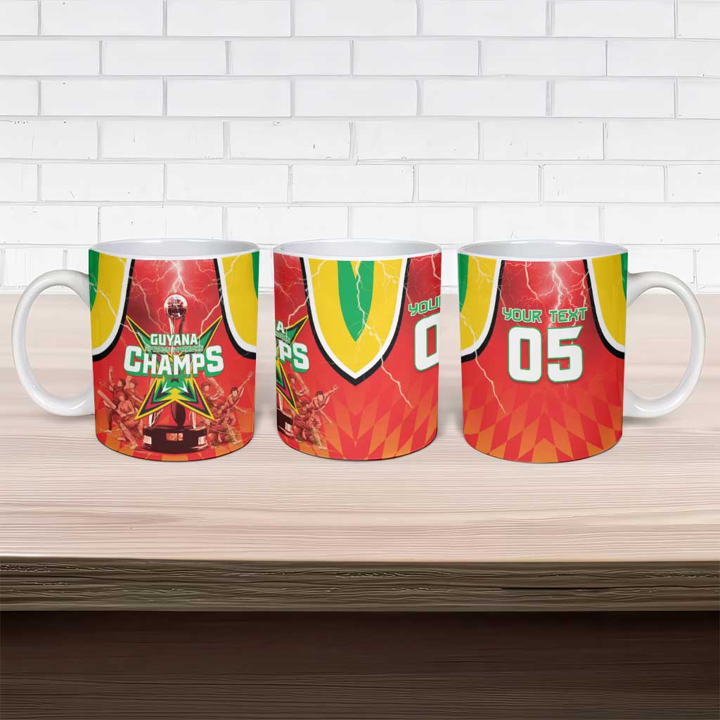 Custom Guyana Cricket Ceramic Mug Amazon Warriors Glorious Victory - Wonder Print Shop