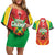 Custom Guyana Cricket Couples Matching Off Shoulder Short Dress and Hawaiian Shirt Amazon Warriors Glorious Victory - Wonder Print Shop
