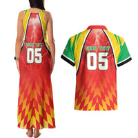 Custom Guyana Cricket Couples Matching Tank Maxi Dress and Hawaiian Shirt Amazon Warriors Glorious Victory - Wonder Print Shop