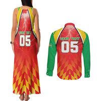 Custom Guyana Cricket Couples Matching Tank Maxi Dress and Long Sleeve Button Shirt Amazon Warriors Glorious Victory - Wonder Print Shop