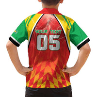 Custom Guyana Cricket Family Matching Long Sleeve Bodycon Dress and Hawaiian Shirt Amazon Warriors Glorious Victory - Wonder Print Shop